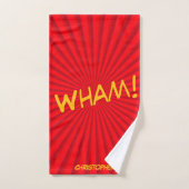 Retro-Comic-Pop-Art-Name-Sport Handtuch (Handtuch)
