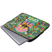 Retro Comic Pop Star Laptop Sleeve (Vorne Knopf)
