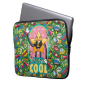 Retro Comic Pop Star Laptop Sleeve (Vorderseite Links)