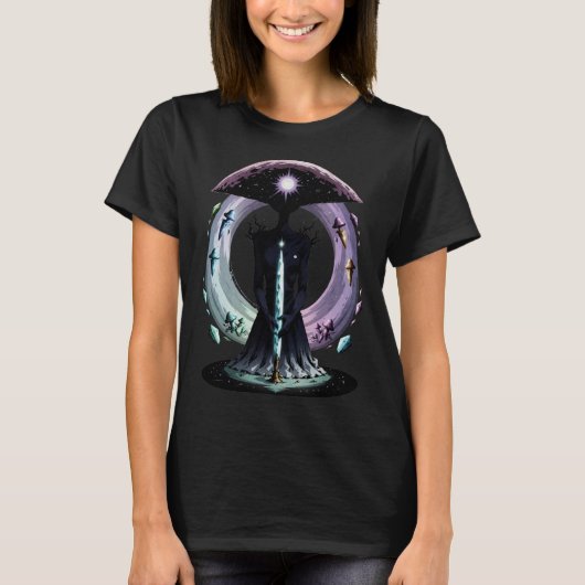 Retro Comic Psychedelic Spirit Art T-Shirt (Vorderseite)