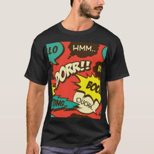 Retro Comic Schrei: Nahtloses Muster. T-Shirt