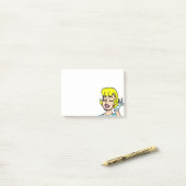 Retro Comic-Streifen-Schönheits-Post-Itanmerkungen Post-it Klebezettel (Auf Schreibtisch)