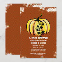 Retro-Comic-Style-Kürbis-Herbst-Baby-Party