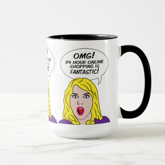 RETRO-COMIC-Tasse Tasse (Rechts)