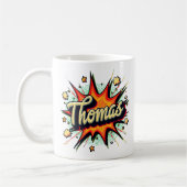Retro Comic Thomas 2 Kaffeetasse (Links)