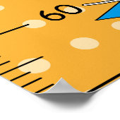 Retro-Comic-Wachstumstabelle Poster (Ecke)