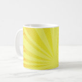 retro comic yellow background raster gradient half kaffeetasse (Vorderseite Links)
