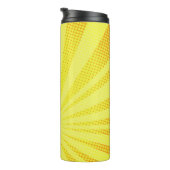 retro comic yellow background raster gradient half thermosbecher (Nach rechts gedreht)