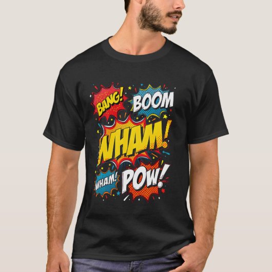 Retro-Comicbuch T-Shirt (Vorderseite)