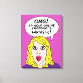 RETRO-COMICEN als Leinwand umhüllt (Vorderseite)