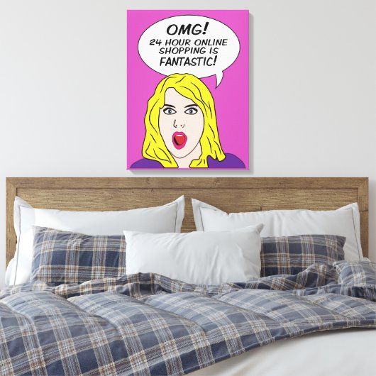 RETRO-COMICEN als Leinwand umhüllt (Insitu (Schlafzimmer))