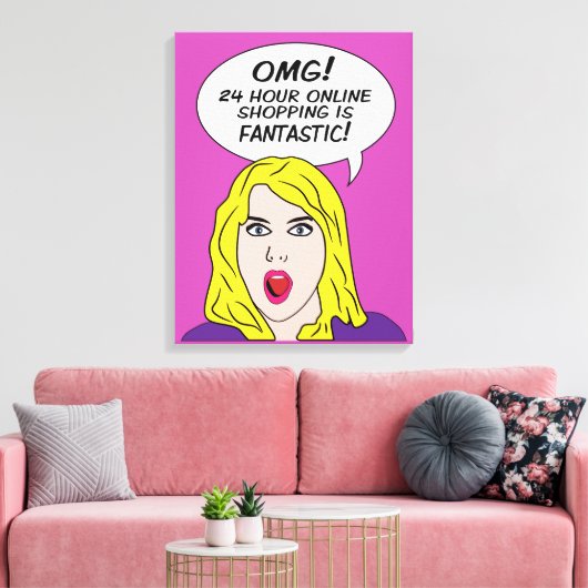 RETRO-COMICEN als Leinwand umhüllt (Insitu (Wohnzimmer))