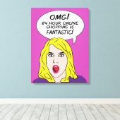 RETRO-COMICEN als Leinwand umhüllt (Insitu (Holzboden))