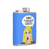 RETRO-COMICEN-benutzerdefinierte Flasche Flachmann (Rechts)