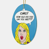 RETRO-COMICEN KERAMIK ORNAMENT (Links)