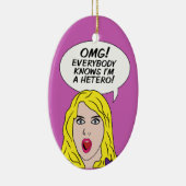 RETRO-COMICEN KERAMIK ORNAMENT (Rechts)