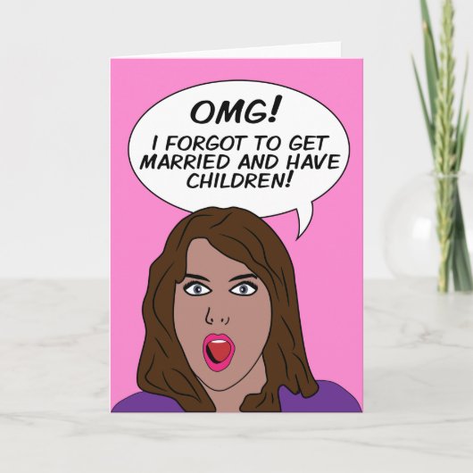 RETRO-COMICEN - leere Grußkarten Karte (Vorderseite)