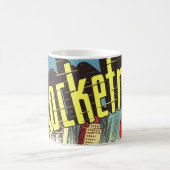 Retro Comicen - Rocketman Kaffeetasse (Mittel)