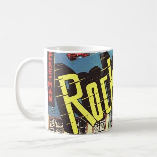 Retro Comicen - Rocketman Kaffeetasse