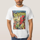 Retro Comicen - Rocketman T-Shirt (Vorderseite)