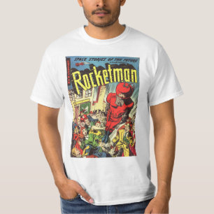 Retro Comicen - Rocketman T-Shirt