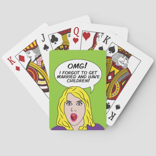 RETRO-COMICEN spielen Karten Spielkarten (Rückseite)