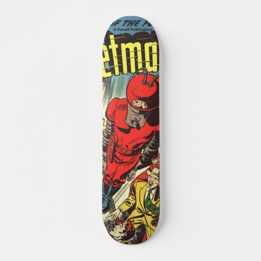 Retro-Comics - Rocketman Skateboard (Vorne)
