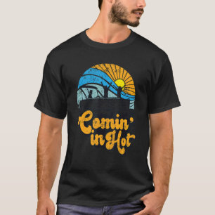 Retro Comin Hot Pontoon Bootsfahrt Pontoonsee T-Shirt