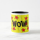 Retro Comix Stars "WOW" Tasse (Zentrum)