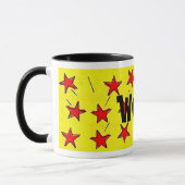 Retro Comix Stars "WOW" Tasse (Links)