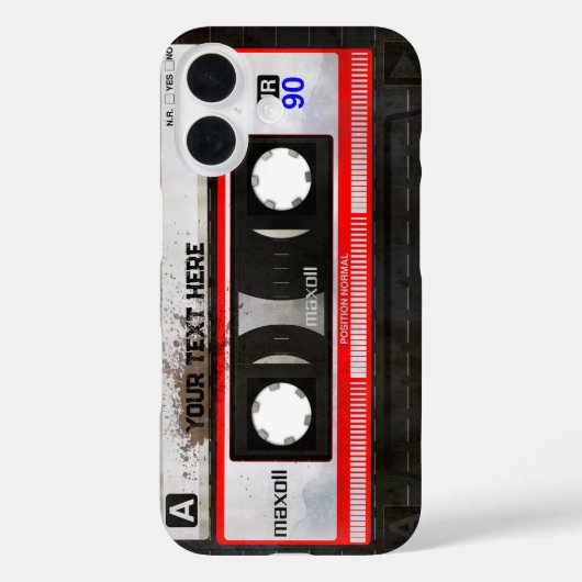 Retro-Compact-Audiokassette | DJ Best Gifts Case-Mate iPhone Hülle (Rückseite)