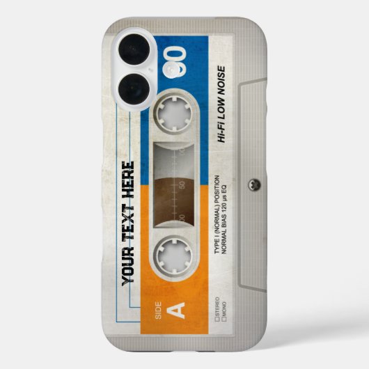 Retro-Compact-Audiokassette | DJ Best Gifts Case-Mate iPhone Hülle (Rückseite)