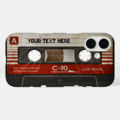 Retro-Compact-Audiokassette | DJ Best Gifts Case-Mate iPhone Hülle (Rückseite (Horizontal))