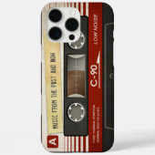 Retro-Compact-Audiokassette | DJ Best Gifts Case-Mate iPhone Hülle (Rückseite)