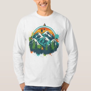 Retro Compass Adventure T-Shirt für Naturliebhaber