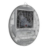 Retro-Computer Dartscheibe (Vorderseite Links)
