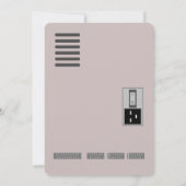 Retro Computer Funny Geburtstag Einladung (Rückseite)