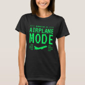 Retro Computer Style Airplane Mode T-Shirt (Vorderseite)