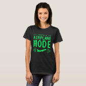 Retro Computer Style Airplane Mode T-Shirt (Vorne ganz)