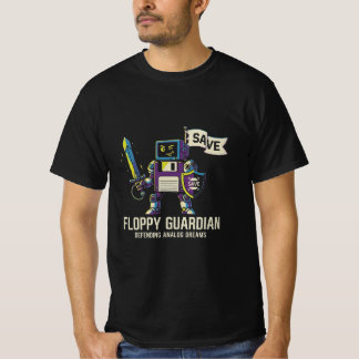 Retro-Computer-T-Shirt The Floppy Guardian Vintage T-Shirt
