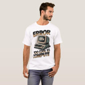 Retro-Computerfehler 1974 Design T-Shirt (Vorne ganz)