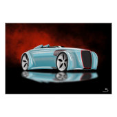 Retro Concept Car Poster (Vorderseite)