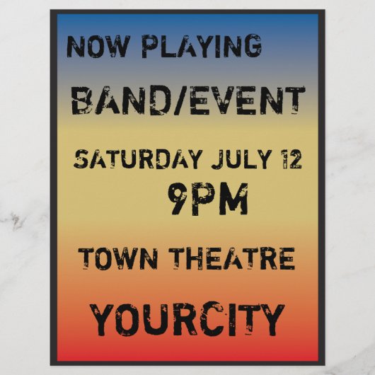 Retro Concept Poster Style Flyer (Vorne)