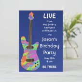 Retro Concert Poster individuell anpassbare Einlad Einladung (Stehend Vorderseite)