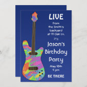 Retro Concert Poster individuell anpassbare Einlad Einladung (Vorne/Hinten)