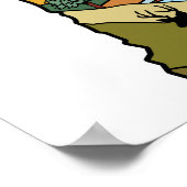 Retro Concord New Hampshire White Mountain Poster (Ecke)