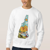 Retro Concord New Hampshire White Mountain Sweatshirt (Vorderseite)