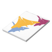 Retro Concorde Jet Airplane Flight Design Notizblock (Rotiert)