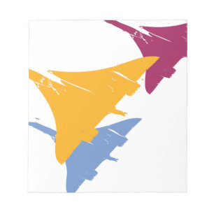 Retro-Concorde-Jet-Flugzeug-Luftfahrt-Design Notizblock