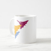 Retro Concorde-Jet-Flugzeug-Luftfahrt-Flug-Entwurf Kaffeetasse (Vorderseite Links)